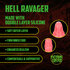 Hell Ravager - Siliconen Dildo - Rood_