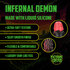 Infernal Demon - Siliconen Dildo - Rood/Zwart_
