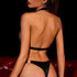 Strappy Faux Leather Harness Bodysuit - L/XL - Zwart_