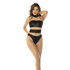 Halter Bodysuit - M - Nude/Zwart_