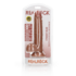 Rechtdoorlopende Realistische Dildo met Ballen en Zuignap - 8 / 20,5 cm_
