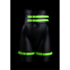 Dijbanden met riem en handboeien - Glow in the Dark - L/XL_