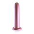 Zachte Silicone G-Spot Dildo - 7'' / 17 cm - Roségoud_