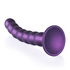 Gekralde Silicone G-Spot Dildo - 8'' / 20,5 cm - Metallic Paars_