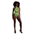 Turtle Neck en High Waist Slip - One Size - Neon Groen_