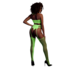 Twee Delige Set met Crop Top en Kousen - One Size - Neon Groen_