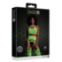 Twee-delige set met crop top en panty - One size - Neon groen_