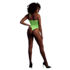 Body met Halter Neck - One Size - Neon Groen_