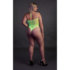 Body met Halternek - Plus Size - Neon Groen_