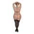 Orthia - Sexy Imitatie Net Set met Beha en G-String - 2X_