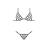 Orthia - Sexy Imitatie Net Set met Beha en G-String - 2X_
