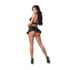 Seraphina - Halter Top met Rok en G-String - L/X - Zwart_