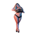Halter Bandeaux en Panty Set - 2X - Zwart_