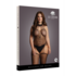 Suspender Fishnet Choker Bodystocking - Plus Size_