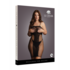 Knie-lange Kant- en Visnetjurk - Plus Size_