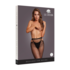 Glanzende Cut-Out Panty - Één Maat - Zwart/Goud Glitter_