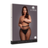 Glanzende Cut-Out Panty’s - Plus Size - Zwart/Goud Glitter_