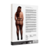 Glanzende Cut-Out Panty’s - Plus Size - Zwart/Goud Glitter_