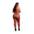 Glanzende Cut-Out Panty’s - Plus Size - Rood/Gouden Glitter_