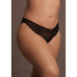 Claire - Elastische Kant Slip met Gouden Details - Plus Size_