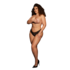 Zoé - Elastische Lace Slip met Rugveters en Gouden Details - Plus Size_