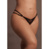 Ella - Elastische Maat Thong met Sliders en Gouden Details - Plus Size_