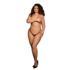 Ella - Elastische Maat Thong met Sliders en Gouden Details - Plus Size_