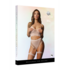 2-delige BH-set met jarretels - One size - Roze_