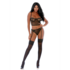 Kan Niet Gevangen Worden - Net Bustier Set - XL_