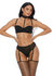 Right Sheer Right Now - Bh en Slip met Suspenderbanden - XL_
