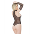 Fetish Visnet Teddy met Handschoenen - Plus Size_