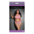 Crop Top en Shorts met Lippenprint - Plus Size_