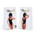 Bodysuit - M - Glanzend Zwart_