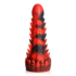 Demon Rising - Schubben Draak Siliconen Dildo - Rood/Zwart_