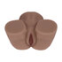 Bodyforms - Kaya Bloom - Dubbele Ingang Vibrerende Masturbator - 2,4 kg / 5,4 lbs - Bruin_