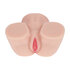 Bodyforms - Rina Brooks - Dubbele Ingang Vibrerende Masturbator - 2,4 kg / 5,4 lbs - Vlees_