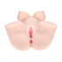 Bodyforms - Aveline Luxe - Dual Entry Vibrerende Masturbator - 14 kg / 30,9 lbs - Vlees_