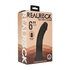 Dual Density Silicone Gebogen Realistische Dildo met Zuignap - 6 / 15,5 cm - Zwart_
