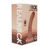 Dual Density Silicone Gebogen Realistische Dildo met Zuignap - 6 / 15,5 cm - Tan_