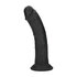 Dual Density Silicone Gebogen Realistische Dildo met Zuignap - 7 / 18,5 cm - Zwart_