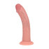 Dual Density Silicone Gebogen Realistische Dildo met Zuignap - 7 / 18,5 cm - Vlees_