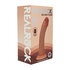 Dual Density Silicone Gebogen Realistische Dildo met Zuignap - 8 / 20,5 cm - Tan_