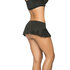 Rok met Rimpels - S/M - Nat Look Zwart_