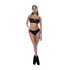 Rock Star - Balcolonette Twee Delige Bh Set - L/XL - Nat Look Zwart_