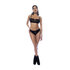 Rock Star - Balcolonette Twee Delige Bh Set - S/M - Nat Look Zwart_