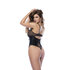 Rock Star - Cincher Bodysuit - L/XL - Glanzend Zwart_