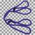 Beperk - 6mm Hennep Pols- of Enkelboeien - Paars_